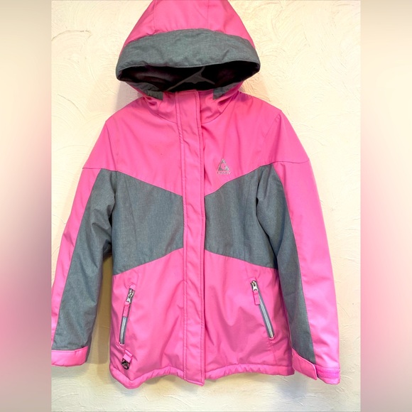 Gerry Girls Ski Jacket Parka Lined Inner Coat Shell Lining Hood Pockets 14/16 - Picture 1 of 7